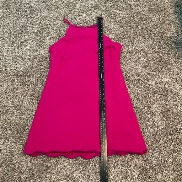 Aqua Mini Cocktail Scalloped Dress Size XS Pink - Picture 6 of 8